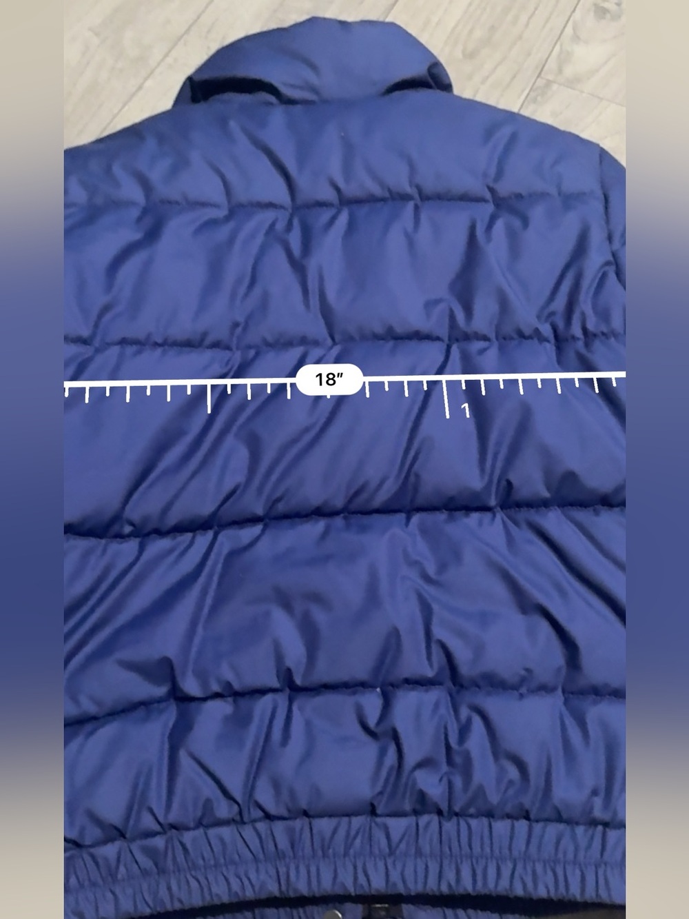 The North Face Navy Blue Puffer Coat *not shiny - Picture 9 of 10